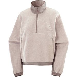 Salomon - Chroma Fleece Crop Half Zip - Fleecetrui - Grijs