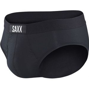 Saxx Ultra Super Soft Brief Fly Synthetisch ondergoed (Heren |zwart)