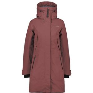 Didriksons Womens Antje Lange jas (Dames |rood |waterdicht)
