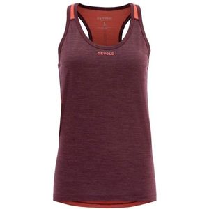 Devold Womens Running Merino Tank Tanktop (Dames |rood)