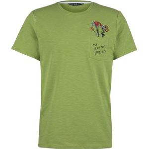 Chillaz Pocket Friends Bergfreunde T-shirt (Heren |groen)