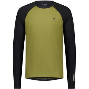 Mons Royale - Tarn Merino Bike Wind Jersey - Fietsshirt - Olijfgroen/Zwart