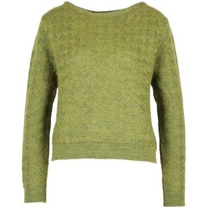 Flomax Womens Kurzpulli Leni Wollen trui (Dames |olijfgroen)