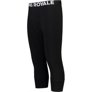 Mons Royale Cascade Merino Flex 200 3/4 Legging Merino-ondergoed (Heren |zwart)