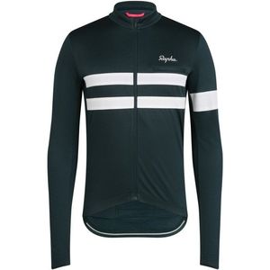 Rapha Brevet Long Sleeve Jersey Fietsshirt (Heren |zwart/blauw)