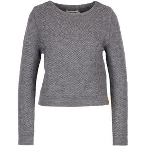 Albmerino Womens Flecht Pullover Wollen trui (Dames |grijs)