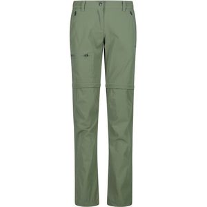 CMP Womens Zip Off Pant 4-Way Stretch Afritsbroek (Dames |olijfgroen/groen)