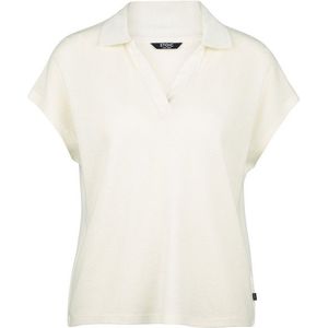 Stoic Womens WoolHemp VarbergSt Pique Polo Poloshirt (Dames |wit)