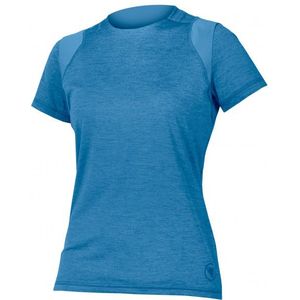 Endura Womens Singletrack Trikot Kurzarm Fietsshirt (Dames |blauw)