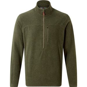 Sherpa Rolpa Eco Zip Tee Fleecetrui (Heren |olijfgroen)