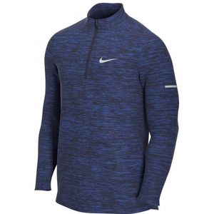 Nike Dri-Fit Element 1/4-Zip Running Top Hardloopshirt (Heren |blauw)