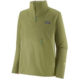 Patagonia R1 CrossStrata P/O Softshelltrui (olijfgroen)