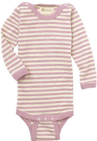 Engel - Baby-Body L/S - Roze - Met Drukknopen op de Schouders - Boxpakje