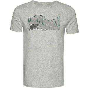 GreenBomb Animal Bearland Guide T-Shirts T-shirt (Heren |grijs)