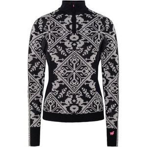 Kari Traa - Saga Half Zip - Merino-ondergoed - Grijs/Zwart