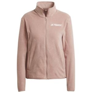 adidas Terrex Womens MT Essentials Full Zip Fleece Jacket Fleecevest (Dames |bruin)