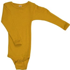 Engel - Baby-Body - Geel - Langarm - Merino-ondergoed