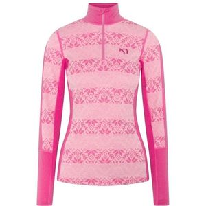 Kari Traa - Anna Half Zip - Merino-ondergoed - Roze