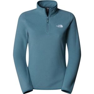 The North Face Womens 100 Glacier 1/4 Zip Fleecetrui (Dames |turkoois/blauw)