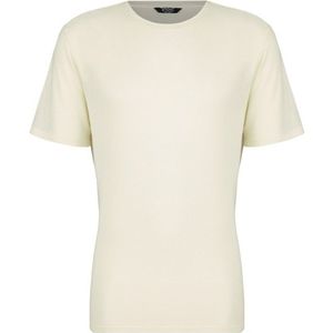 Stoic WoolHemp VarbergSt Pique Tee T-shirt (Heren |wit/beige)