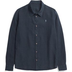 NIKIN TreePlanter Shirt Linen Overhemd (blauw)