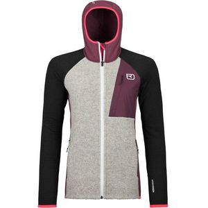 Ortovox Womens Fleece Grid Plus Classic Knit Hoody Fleecevest (Dames |grijs)