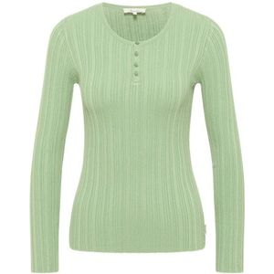 Tranquillo Womens Seidiges EcoVero-Shirt Longsleeve (Dames |groen)