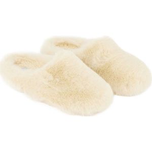 Espadrij Womens Chausson Furry Pantoffels (Dames |beige)