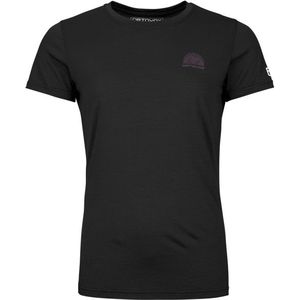 Ortovox Womens 120 Cool Tec Mountain Stripe T-Shirt Merinoshirt (Dames |zwart)