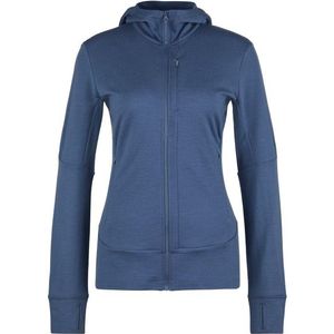 Icebreaker Womens Merino 260 Quantum IV L/S Zip Hoodie Merinohoodie (Dames |blauw)