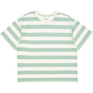 Mazine Womens Block Stripes T T-shirt (Dames |wit/groen)
