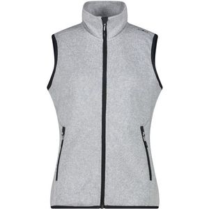 CMP Womens Vest Jacquard Knitted Fleecebodywarmer (Dames |grijs)
