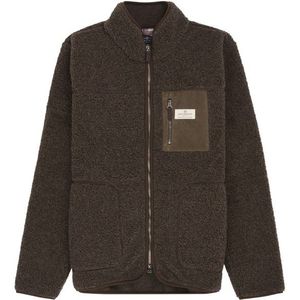 Amundsen Sports Heroes Wool Fleece Jacket Fleecevest (Heren |zwart/bruin)