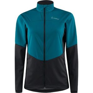 Löffler Womens Jacket Hyper CF Windstopper Light Softshelljack (Dames |zwart/blauw)