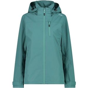 CMP Womens Ripstop Jacket Zip Hood Regenjas (Dames |turkoois |waterdicht)