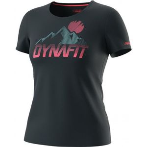 Dynafit Womens Transalper Graphic S/S Tee Sportshirt (Dames |zwart)