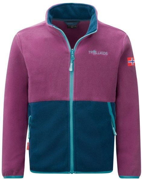 Trollkids - Storfjord Jacket - Fleecevest - Purper