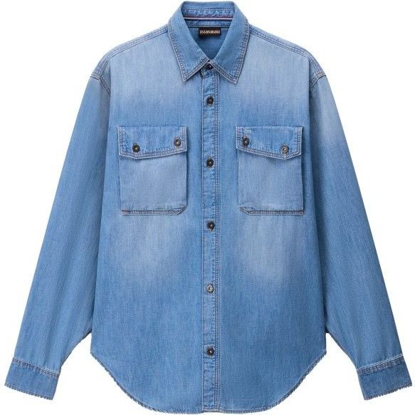 Napapijri O-Kiene L/S Overhemd (Heren |blauw)