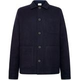 KnowledgeCotton Apparel - Wool Overshirt - Vrijetijdsjack - Blauw