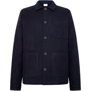 KnowledgeCotton Apparel - Wool Overshirt - Vrijetijdsjack - Blauw