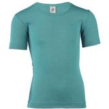 Engel - Kinder Onderhemd S/S - Turkoois - Merino-ondergoed