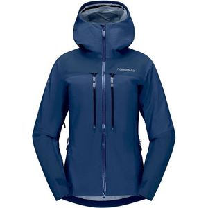 Norrona - Womens Trollveggen - GORE-TEX Pro Light Jacket - Regenjas - Blauw - Waterdicht