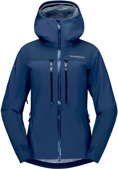 Norrona - Womens Trollveggen - GORE-TEX Pro Light Jacket - Regenjas - Blauw - Waterdicht