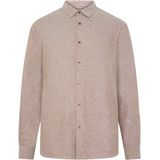 KnowledgeCotton Apparel - Heavy Twill Flannel Overhemd - Bruin