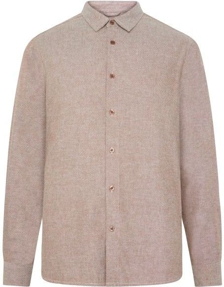 KnowledgeCotton Apparel - Heavy Twill Flannel Overhemd - Bruin