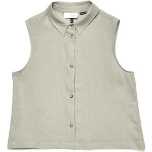 Mazine Womens Sleeveless Linen Blouse Blouse (Dames |beige)