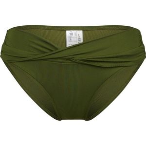 Seafolly Womens Collective Twist Band Hipster Bikinibroekje (Dames |olijfgroen)