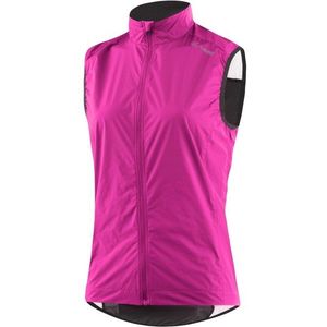 Löffler Womens Bike Vest Comfort Fit WPM Pocket Fietsbodywarmer (Dames |roze)