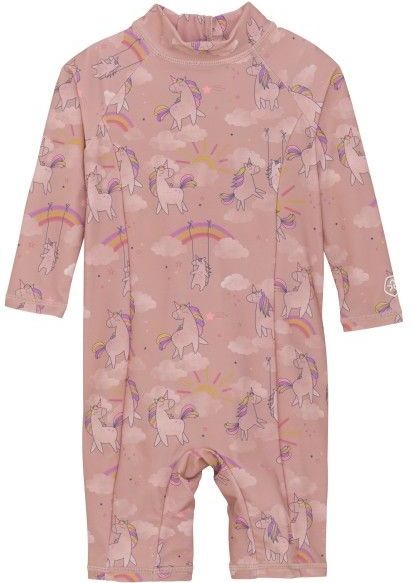 Color Kids - Baby Suit L/S AOP - Lycra - Roze