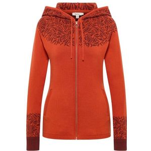 Tranquillo Womens Jaquard-Strickjacke Vrijetijdsjack (Dames |rood)